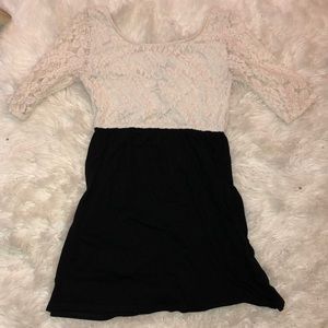 Black and white dress